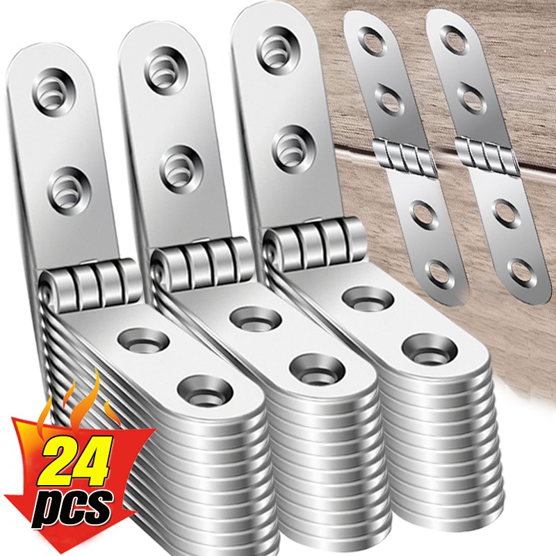 Cabinet Hinge Overlay - 24/2PCS Foldable Rounded Corner Hinge Flap