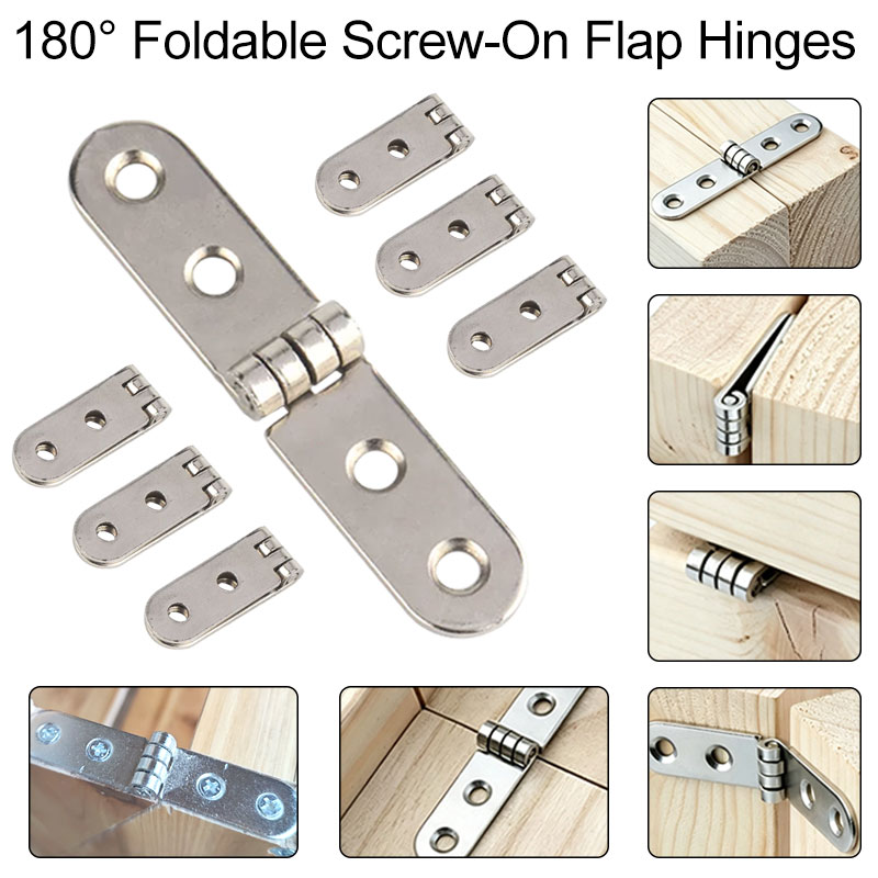 Furniture Hardware Fitting - 180 Degree 2pcs Foldable Hinge Flap