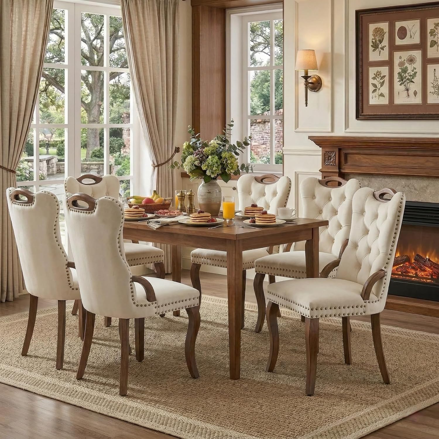 Furniture Hardware Manufacturer - Dining Chairs Set of 6, Velvet