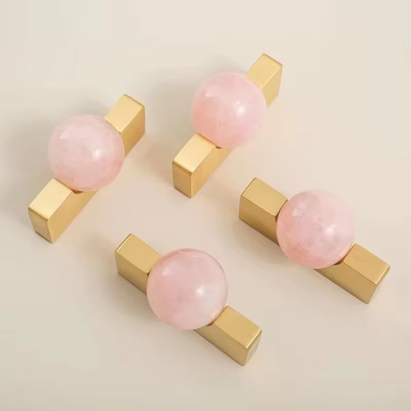 White Crystal Ball+Brass Furni - Furniture Hardware Drop Pulls 评论和价格