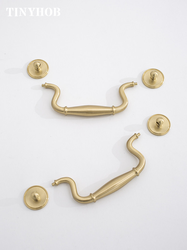 Luxury Vintage Solid Brass Dro - Furniture Hardware Drop Pulls 评论和价格