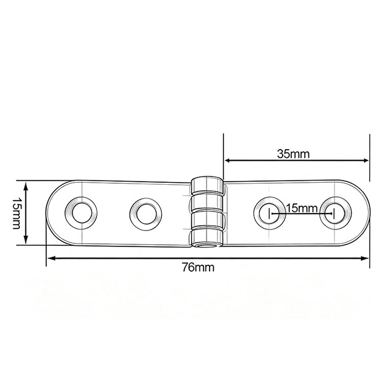 180 Degree 2pcs Foldable Hinge - Furniture Hardware Fitting 评论和价格