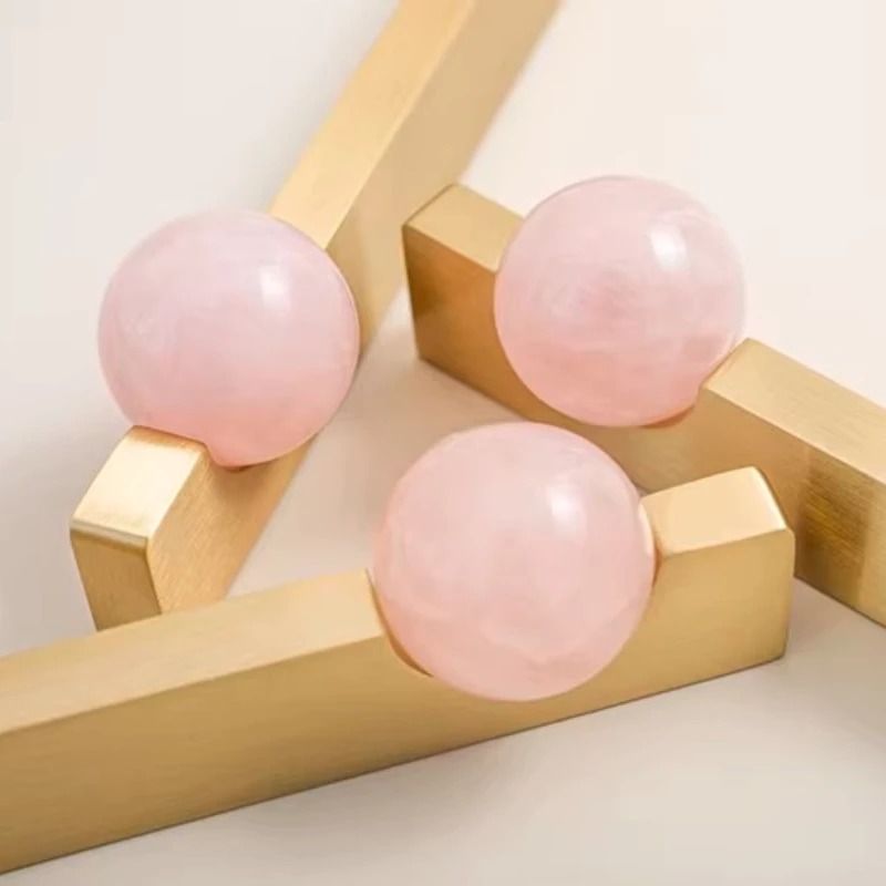 White Crystal Ball+Brass Furni - Furniture Hardware Drop Pulls 评论和价格