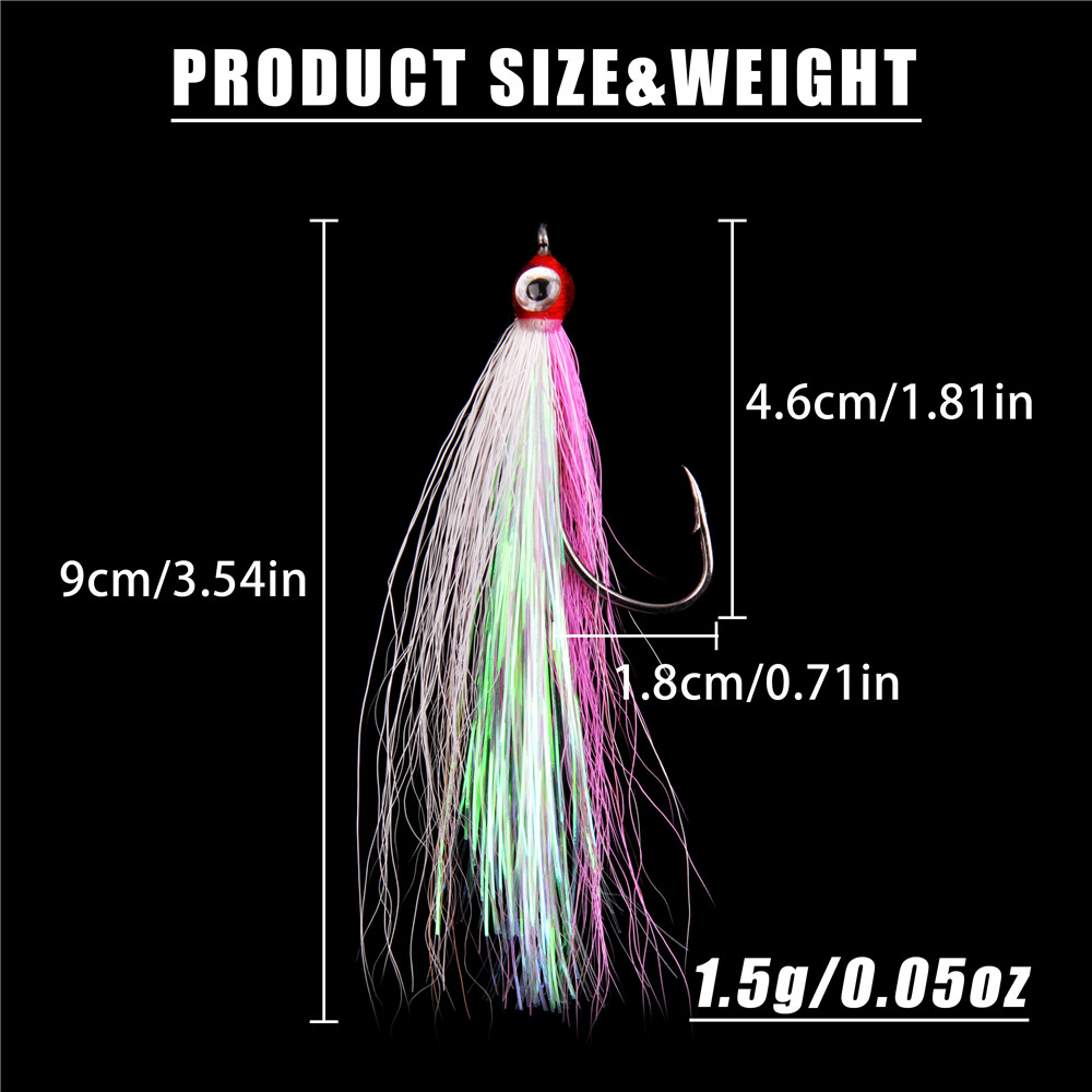 10/20/30PCS Bucktail Teasers f - Furniture Hardware Jig 评论和价格