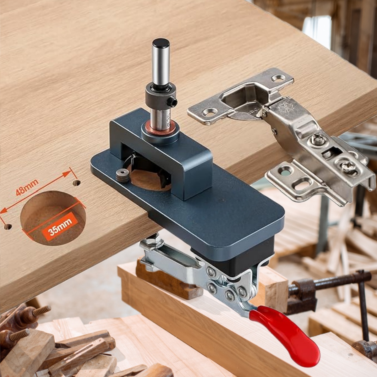 35mm Hinge Jig - Precise Borin - Furniture Hardware Fitting 评论和价格