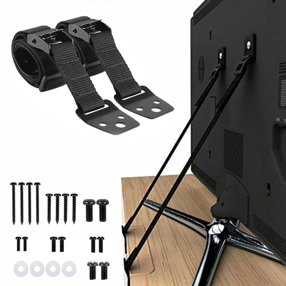 2 Pack Adjustable TV Safety St - Furniture Hardware Manufacturer 评论和价格